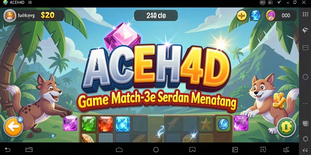 Tangkapan layar seru dari gameplay ACEH4D yang penuh warna.