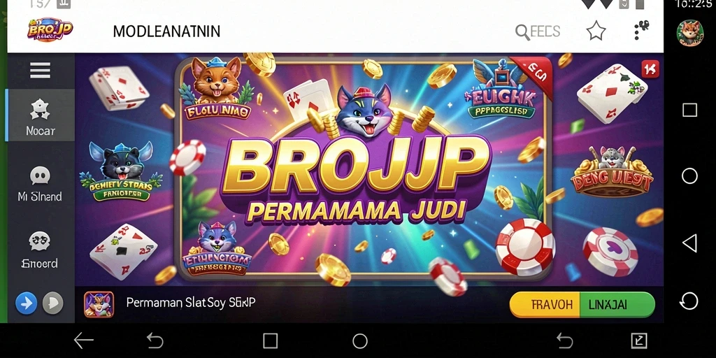 Tampilan gameplay seru dalam aplikasi Slot BROJP yang mengasyikkan.