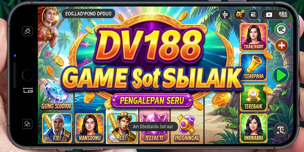 Tampilan gameplay yang mendebarkan di DV188 saat memutar gulungan Slot.