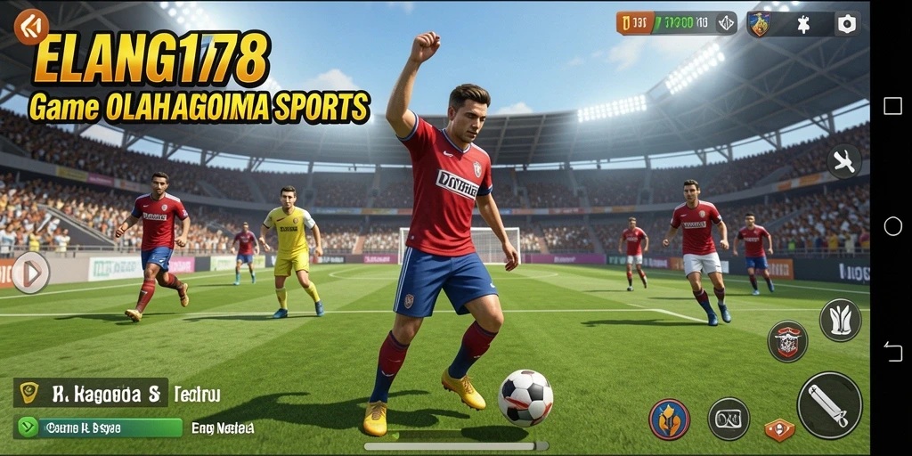 Screenshot utama ELANG178 menampilkan aksi olahraga yang seru dan menegangkan.