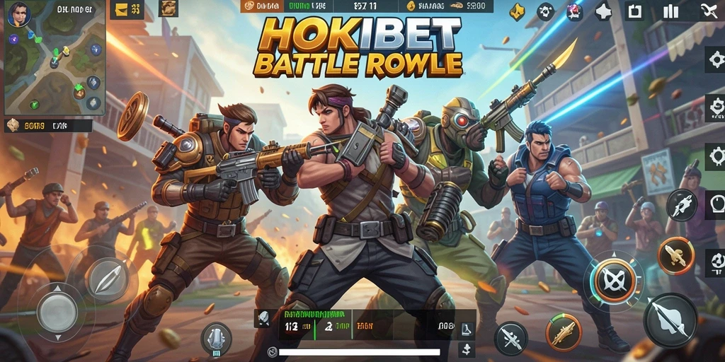 Tangkapan layar menampilkan pertarungan intens dalam HOKIBET.