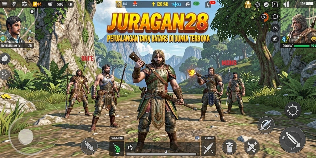 Gameplay seru JURAGAN28 di dunia Open World yang luas.