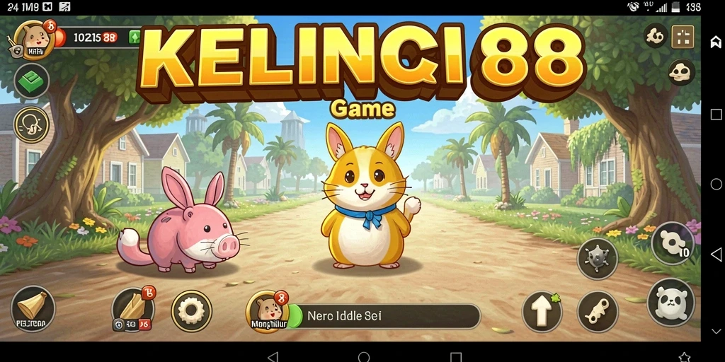 Tangkapan layar gameplay KELINCI88 menampilkan kelinci yang lucu dalam suasana santai.