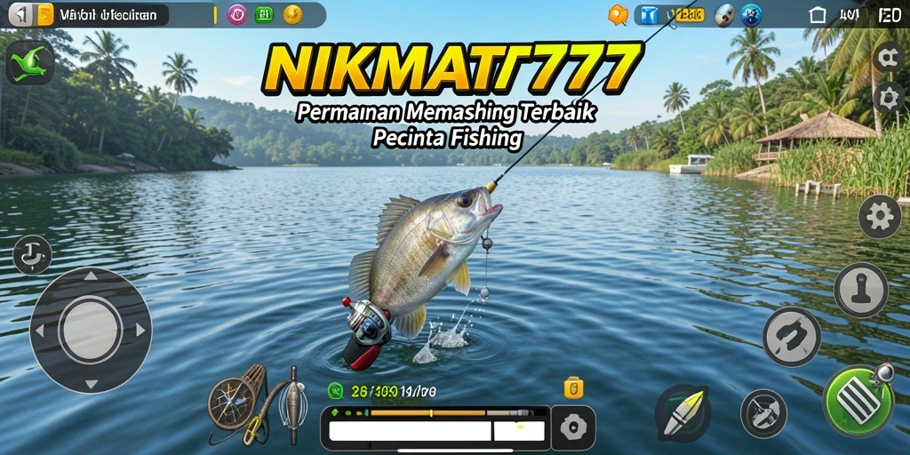 Tampilan gameplay NIKMAT777 yang menakjubkan saat memancing.