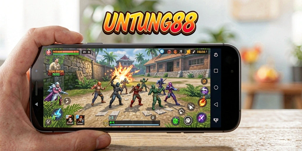 Screenshot gameplay UNTUNG88 yang menunjukkan eksplorasi dunia terbuka.